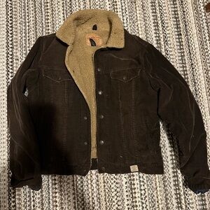 Abercrombie and Fitch Corduroy Sherpa Lined Trucker Jacket